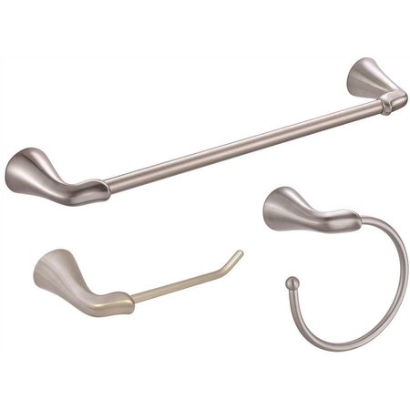 PREMIER Creswell Bath Hardware Kit in Brushed Nickel 3581536